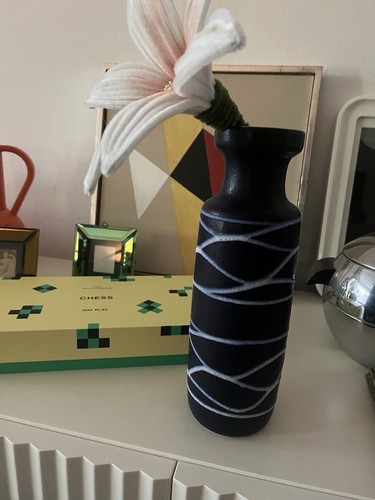 Vintage scheurich vase - scheurich, blau