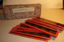 Alte 13 x 3,5 cm Glas - Dias