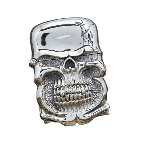 Totenkopf ölfeuerzeug silber - totenkopf,