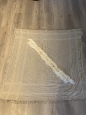 Neuwertig! Luxuriöses Gucci-Tuch mit Echtfellbesatz – Beige