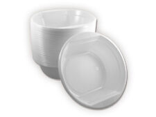 (8,73€/100Stk.) 400x Suppenteller - Suppen Teller Einweg Geschirr - Weiß - Neu