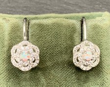 Opal Ohrringe Opal synth. &