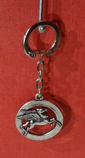 Original alter MOBIL ÖL Mobiloil Pegasus Metall Schlüsselanhänger 60er Jahre