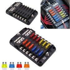 12-Weg ATO Sicherungshalter KFZ Auto Sicherungskasten LKW Boot Sicher 12V 32V