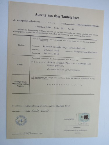 Taufregister - ,