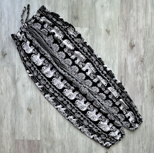 Damen haremshose schwarz weiß - haremshose, schwarz/weiß