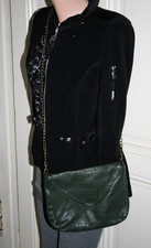 BY-BAR Amsterdam kleine Tasche dunkelgrün Leder Schultertasche