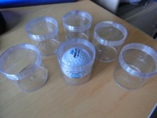 5 STK  GOLFBALL SAMMELDOSEN SAMMELBOXEN BUCKETS