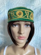 Original orientalische grüne Mütze aus Ägypten | Handarbeit