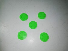 5 Stück Fahrchips Autoscooter Kirmes Chips Grün von alten Ihle Autoscootern