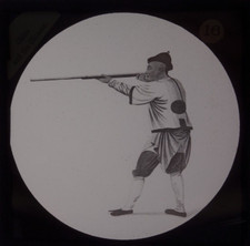 Antike magische Laterne Dia