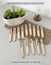 Kräuterschilder holz 12er set - 12er,