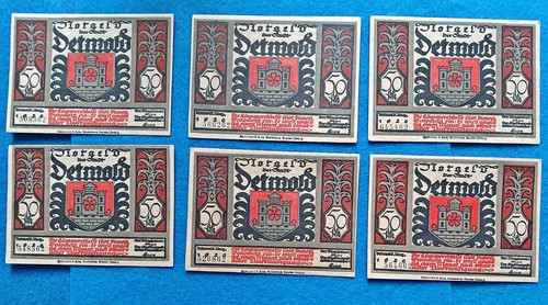 201 notgeld stadt detmold - notgeld,