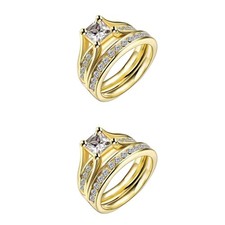  2 Count Trauring Schmuckset
