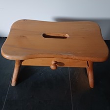 Hocker Massivholz , Kiefer ?, mit  Schublade, älter, ohne Schrauben, nachhaltig