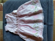 Baby festliches Kleid Gr.80 H&M Satin Blumen NEUWERTIG