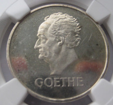 NGC PROOF 63 CAMEO PP Goethe 3 Mark 1932 D Jager 350 Echtheit garantiert RRR