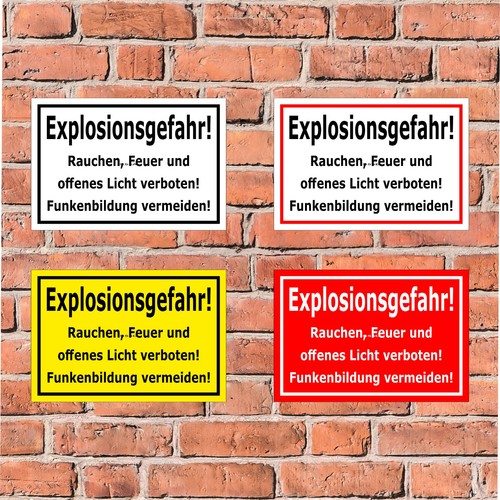 Schild explosionsgefahr - -,