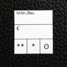 Preisschilder, Preis-Etiketten