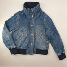 Vintage Kinder Jeansjacke für Mädchen Größe 134 , H&M , Blau Top Zustand 