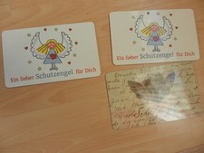 3 x Frühstücksbrett Brotzeitbrett Schutzengel 23,5 x 14,5 cm