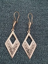 Silber Ohrringe, Vergoldet mit