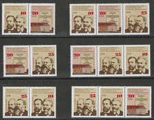 DDR 1975 Mi. 2050/52    Zusammendrucke    W Zd  325 - 330 postfrisch