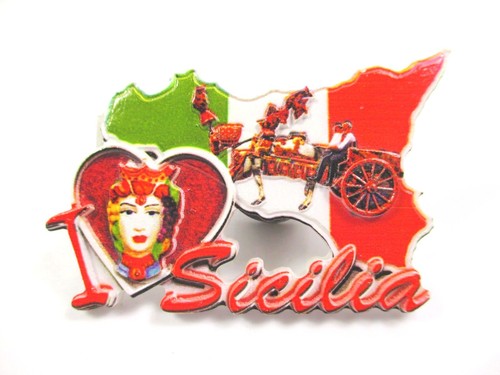 Sizilien magnet poly souvenir - sizilien,