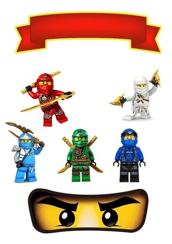 Tortenaufleger ninjago torte - tortenaufleger,