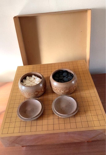 Japanisches vintage holz goban - vintage,