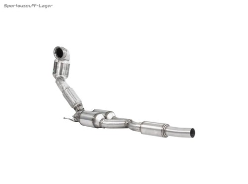 Hjs ø76mm frontpipe - mit, kat
