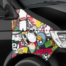 Stickerbomb Auto-folie