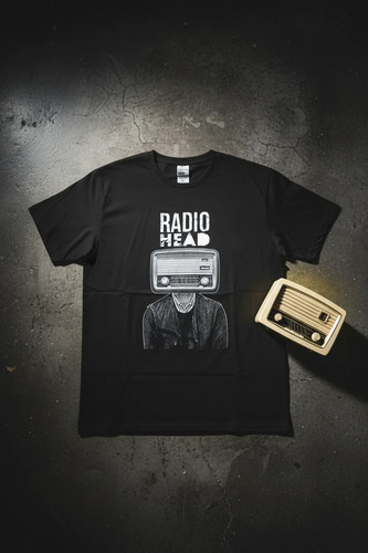 Radiohead shirt black radio - black,