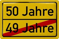 Blechschild 50 Schild