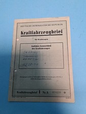 KRAFTFAHRZEUGBRIEF DDR  VEB