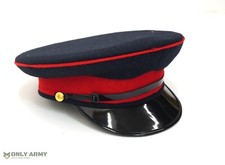 British Army No1 No2 Peak Cap Dress Uniform Black Red Royal Hat Officers General