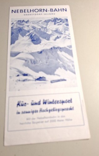 Alter prospekt nebelhorn bahn - alter,