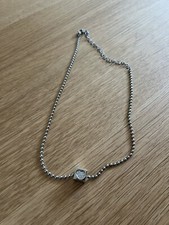 ICRUSH Kette | Silber Edelstahl | Kugelkette Herzanhänger Würfel Zirkonia | NEU