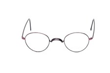 Braun Classics Panto Brille Fassung Rot Schwarz unisex ohne Pads 42-26mm