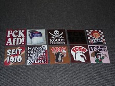 10 VERSCHIEDENE  AUFKLEBER VON USP , ULTRAS ST.PAULI   " NEU "