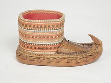 STIEFEL LUCKY BOOT FOLK ART MOCCASIN FOLKLORE ARTISAN PERU ECUADOR ETHNO GLÜCK