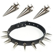 Nietenhalsband Choker Killernieten 25mm ZINK Halsband Gothic SM Fetisch Schmuck