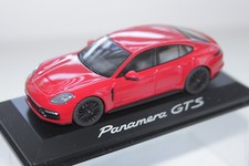WERBEMODELL-Porsche Panamera GTS rot-1:43-Minichamps-mit Vitrine