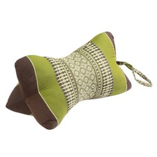 Kapok Nackenkissen Reisekissen Kissen Stern Form cm Thai-Motiv Braun Grün