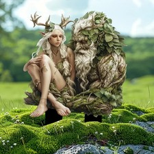 Elfe mit Waldgeist Deko