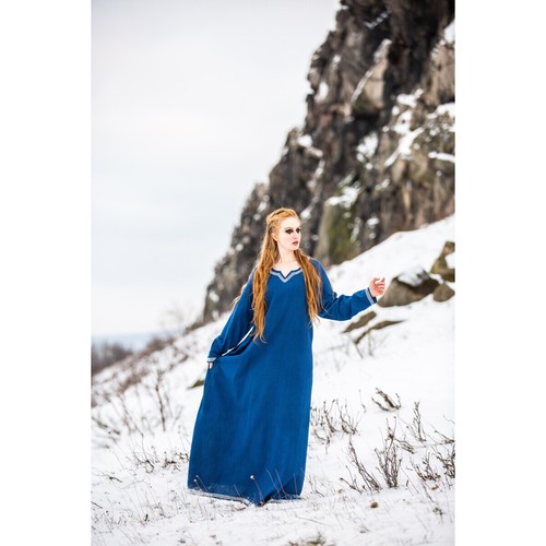 Wikingerkleid blau brigida - wikingerkleid,