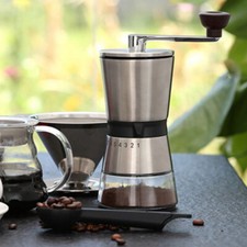 Einstellbar Kaffeemühle Edelstahl Handkaffeemühle Kaffee Mühle Manuell GratMühle