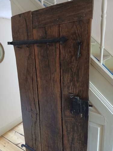 Historische holztür braun aus - holztür,