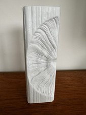 Martin Freyer Rosenthal Studio Line Bisque Porcelain Vase 21 CM Brutalist Op Art