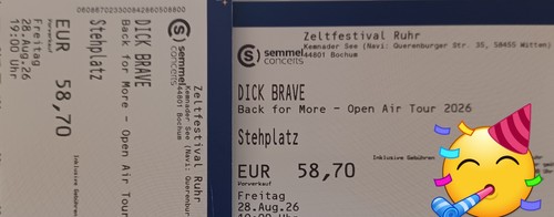Dick brave tickets bochum - dick,